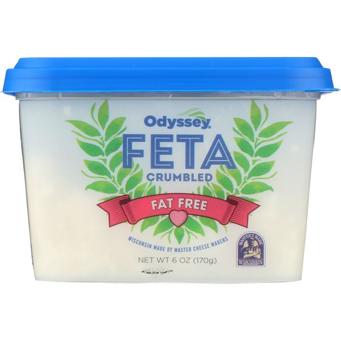 ODYSSEY: Fat Free Feta Crumbled Cheese, 6 oz