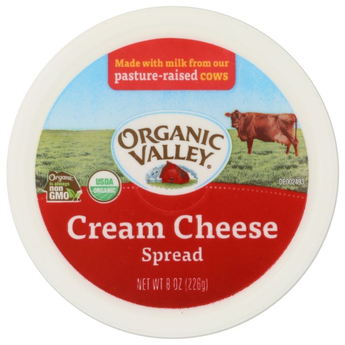 ORGANIC VALLEY: Organic Cream Cheese Spread, 8 oz