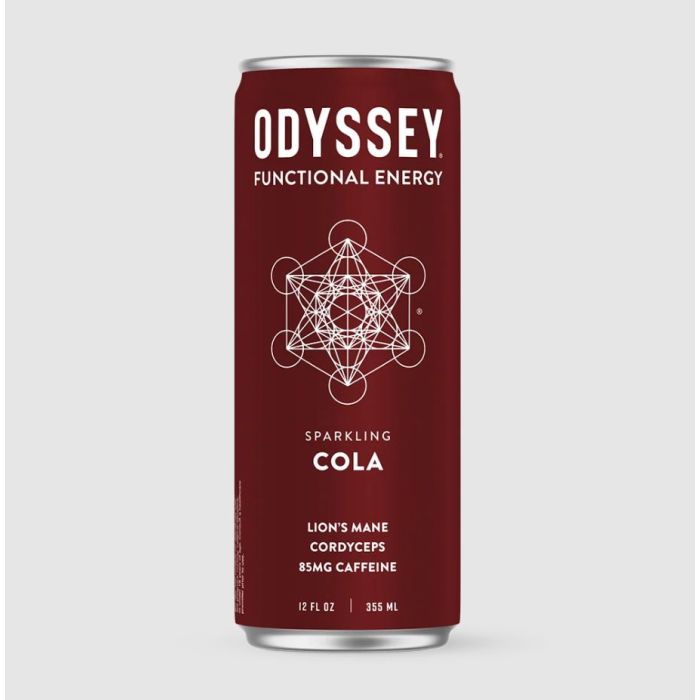 ODYSSEY ELIXIR: Sparkling Cola Energy Drink, 12 fo