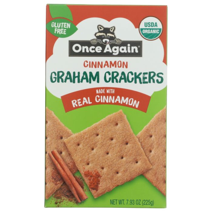 ONCE AGAIN: Cinnamon Graham Crackers, 7.93 oz
