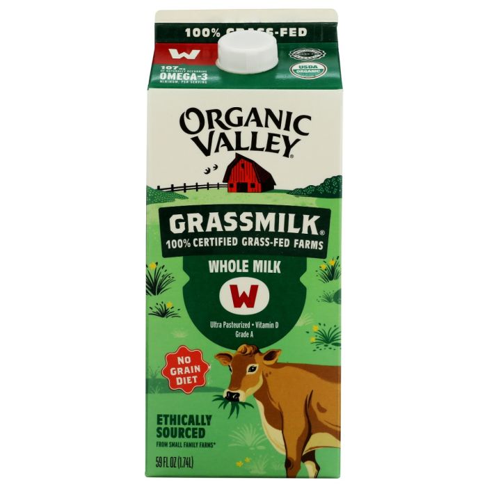 ORGANIC VALLEY: Whole Grassmilk, 59 fo