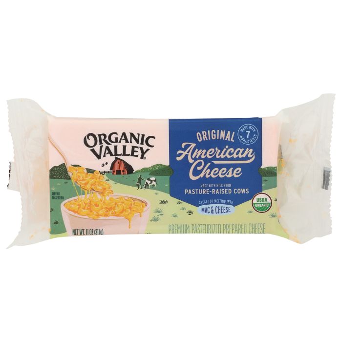 ORGANIC VALLEY: Original American Cheese Block, 11 oz