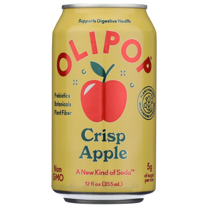 OLIPOP: Crisp Apple Soda, 12 fo