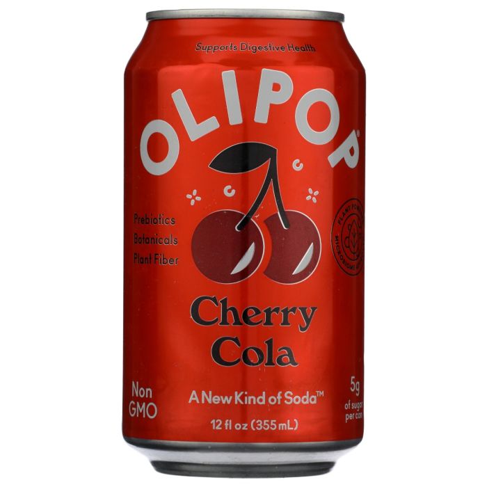OLIPOP: Cherry Cola Soda, 12 fo