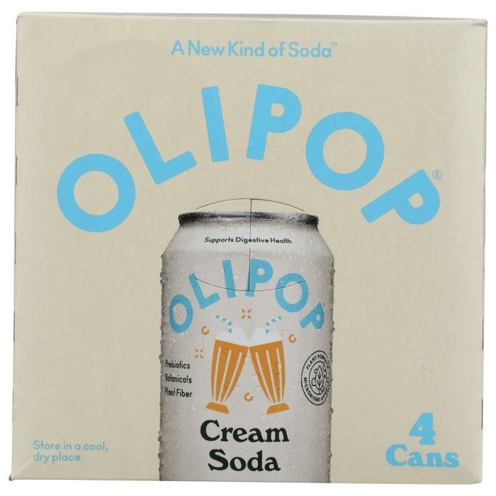 OLIPOP: Cream Soda 4 Count, 48 fo