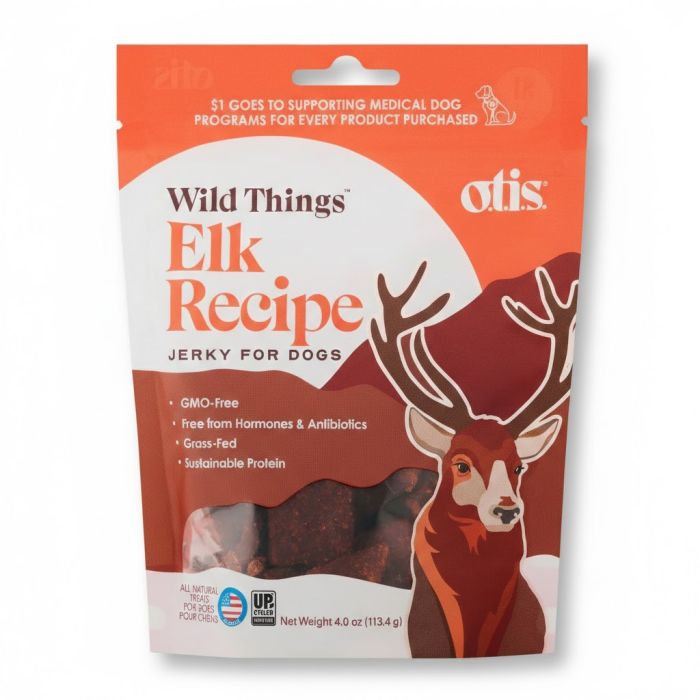 OTIS: Wild Things Elk Jerky Dog Treats, 4 oz