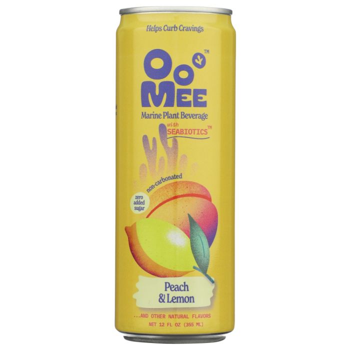 OOMEE: Peach and Lemon Beverage, 12 fo