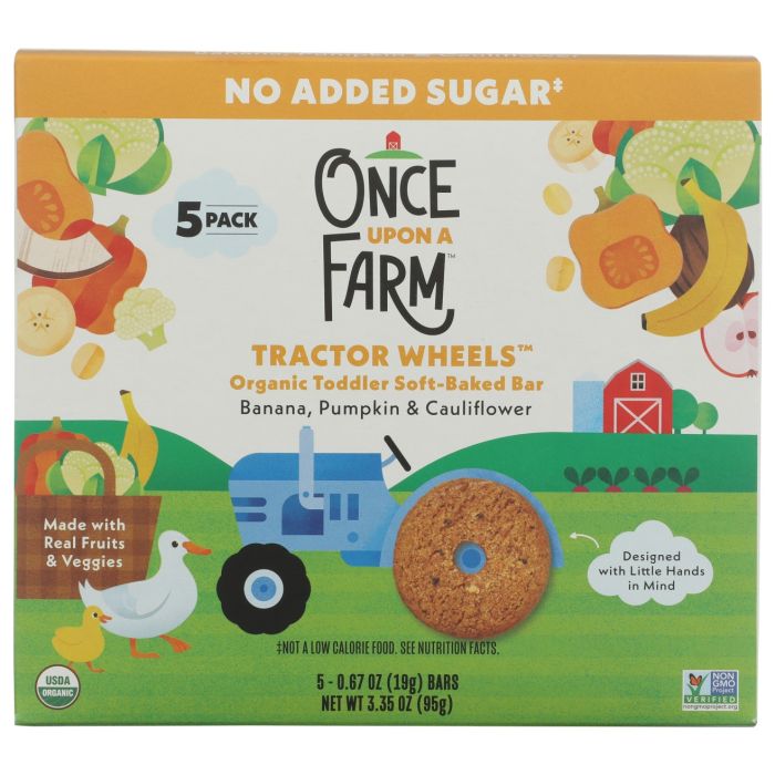 ONCE UPON A FARM: Banana Pumpkin and Cauliflower Tractor Wheels, 3.35 oz