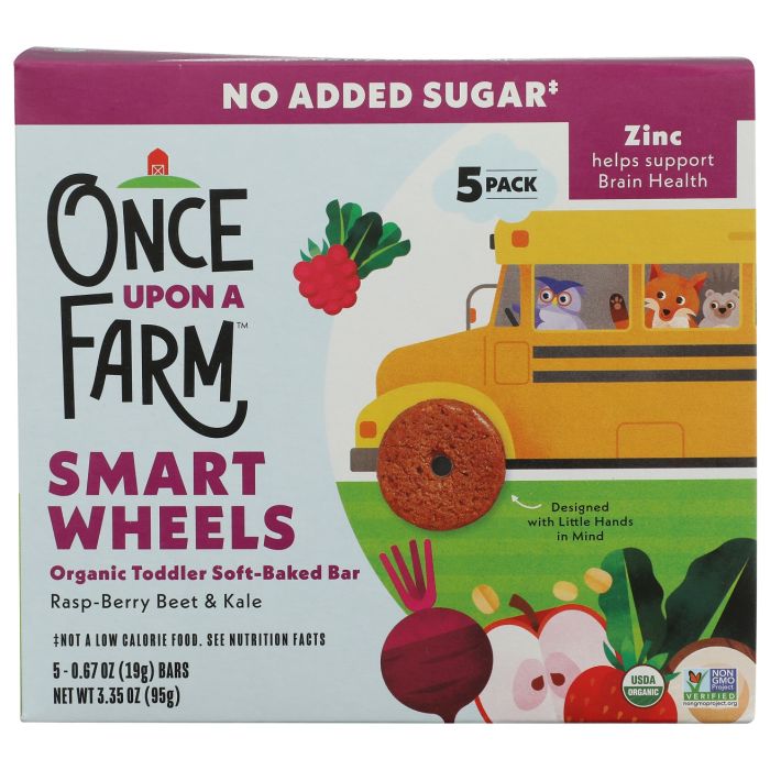ONCE UPON A FARM: Rasp Berry Beet and Kale Smart Wheels, 3.35 oz