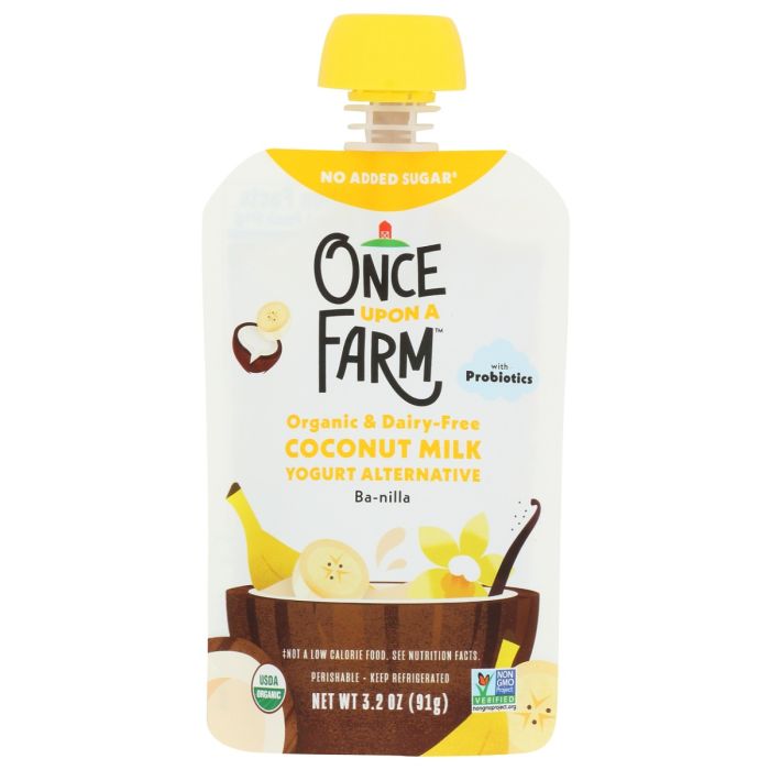 ONCE UPON A FARM: Ba Nilla Coconut Milk Yogurt Alternative, 3.2 oz