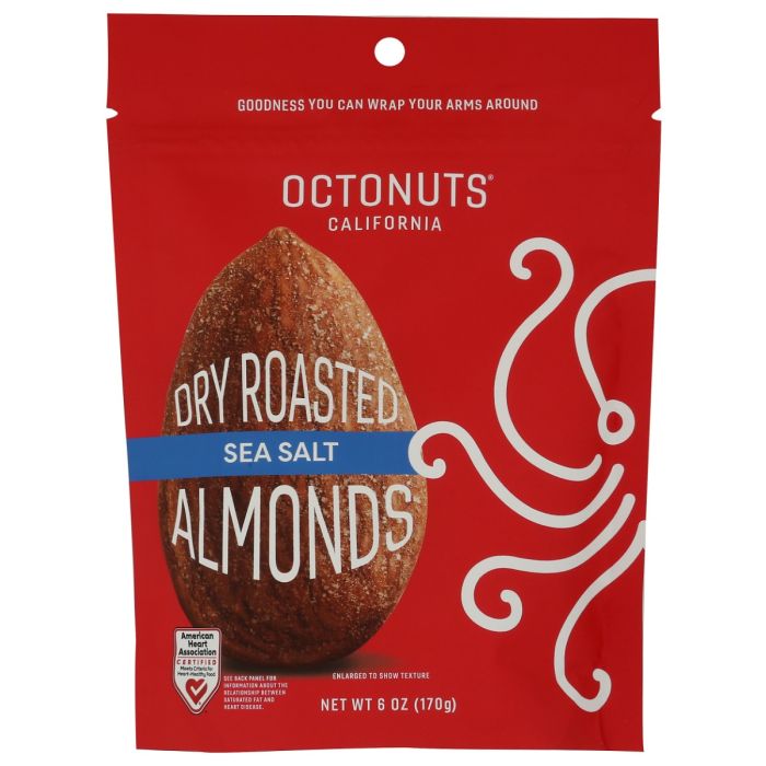 OCTONUTS: Dry Roasted Sea Salt Almonds, 6 oz