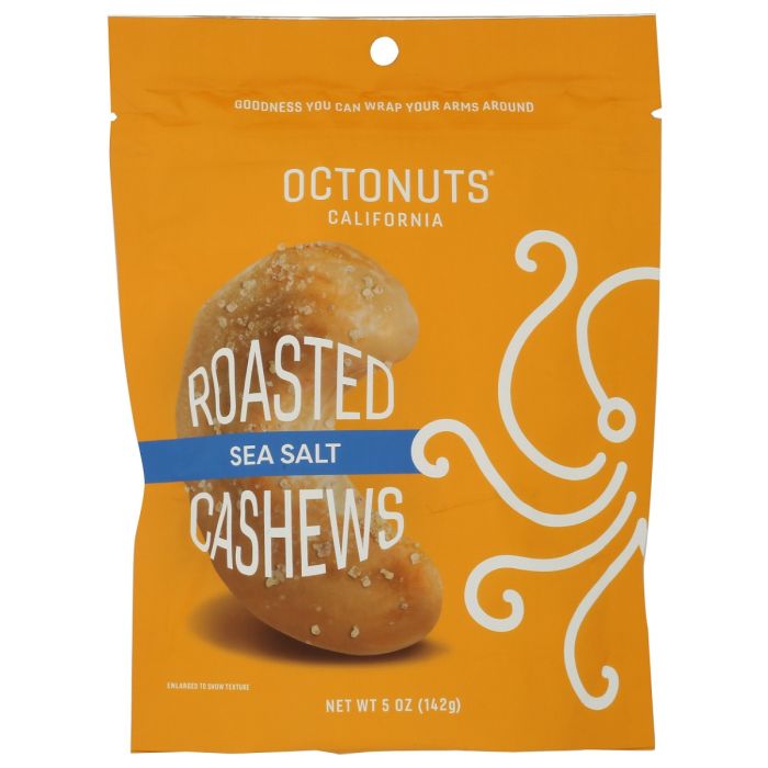 OCTONUTS: Sea Salt Roasted Cashews, 5 oz