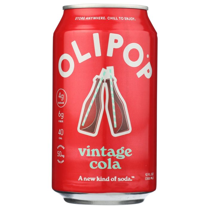 OLIPOP: Vintage Cola Prebiotic Soda, 12 fo