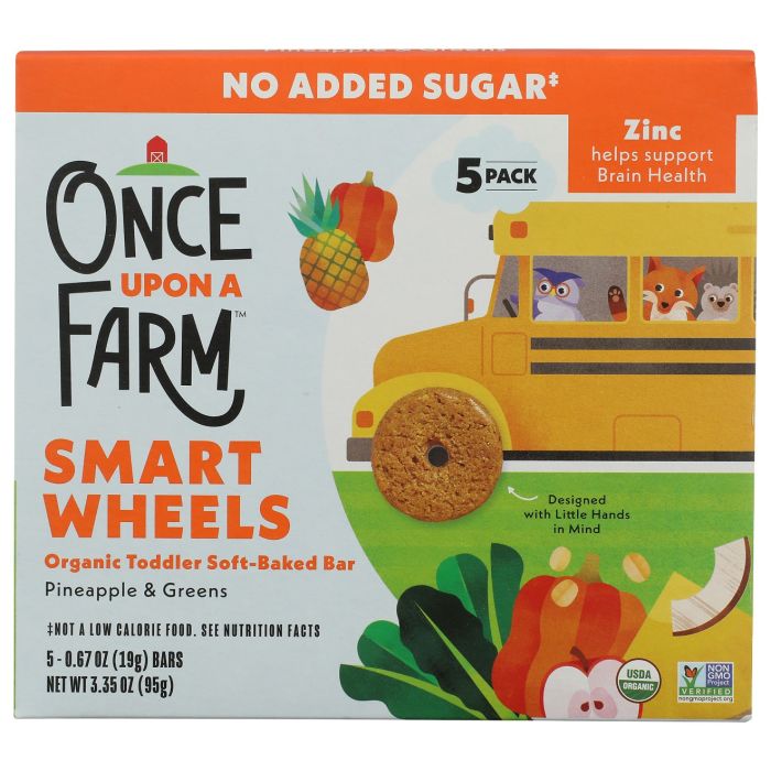 ONCE UPON A FARM: Pine Apple and Greens Smart Wheels, 3.35 oz