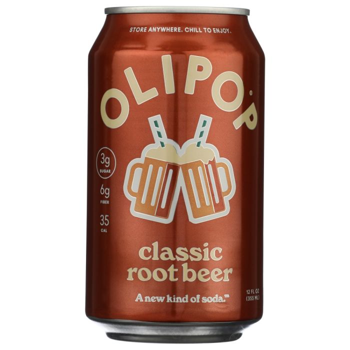 OLIPOP: Root Beer Soda, 12 fo