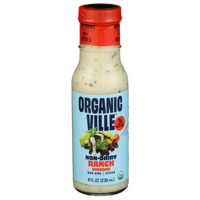 ORGANICVILLE: Non Dairy Ranch Dressing, 8 fo