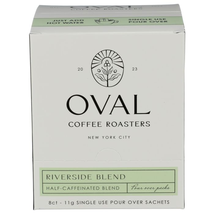 OVAL COFFEE: Riverside Blend Coffee Roasters, 3.1 oz