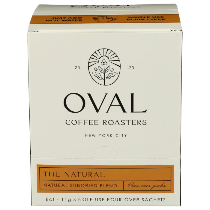 OVAL COFFEE: The Natural Single Serve Coffee, 3.1 oz
