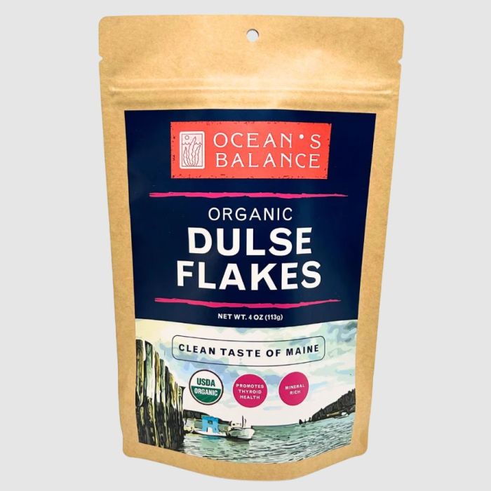 OCEANS BALANCE: Organic Dulse Flakes, 4 oz