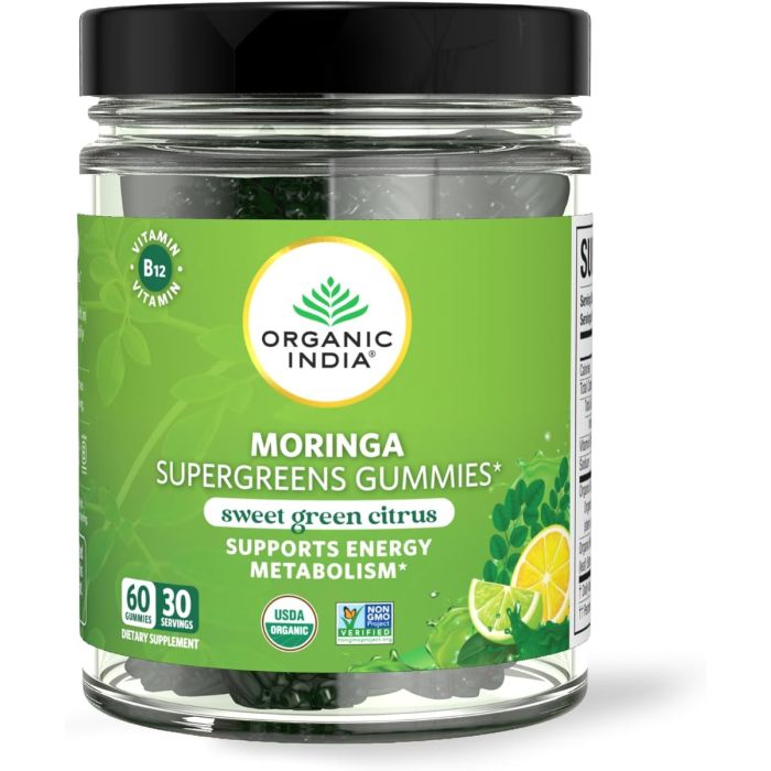 ORGANIC INDIA: Moringa Supergreens Gummies, 60 pc