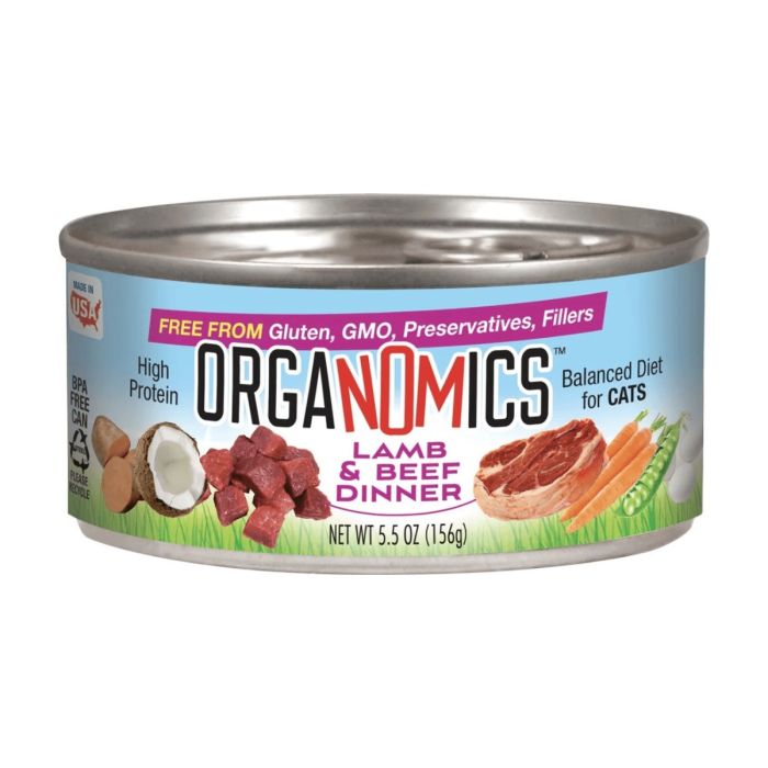 ORGANOMICS: Lamb and Beef Dinner for Cats, 5.5 oz