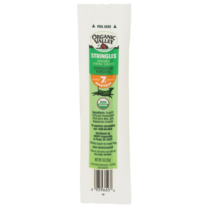 ORGANIC VALLEY: Organic Stringles String Cheese, 1 oz