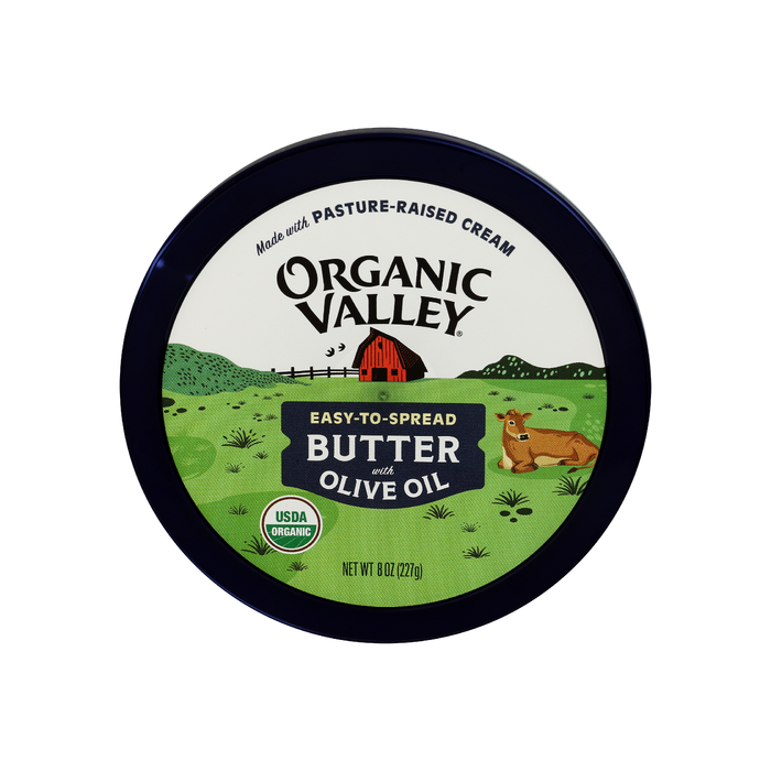 ORGANIC VALLEY: Organic Butter with Olive Oil, 8 oz