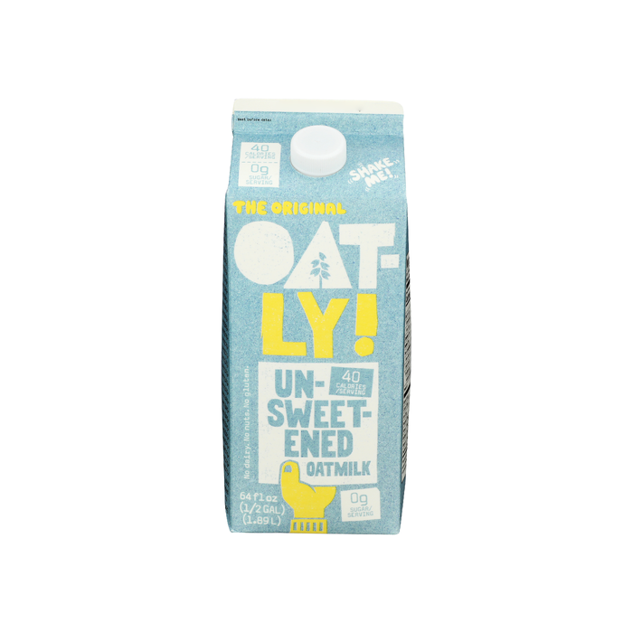 OATLY: Unsweetened Oatmilk, 64 fo