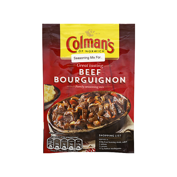 COLEMANS: Beef Bourguignon Seasoning Mix, 1.4 oz