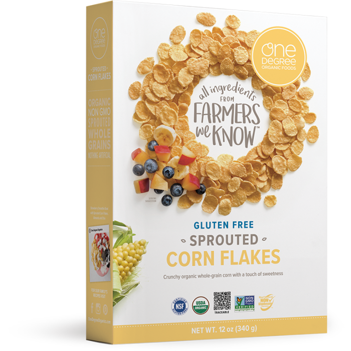 ONE DEGREE: Sprouted Corn Flakes, 12 oz