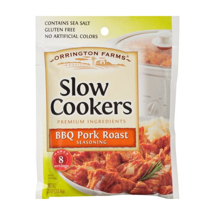 ORRINGTON FARMS: Ssnng Slwcookr Bbq Pork Roast, 2.5 oz