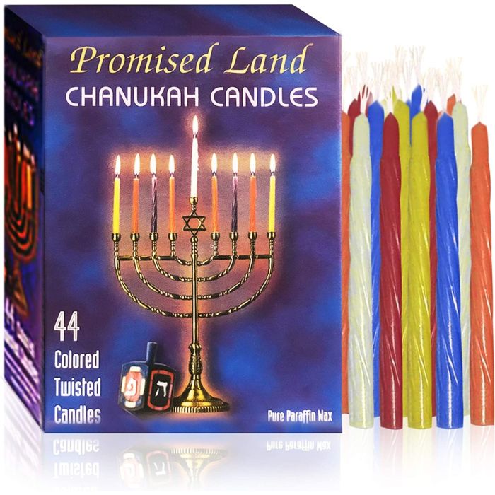 PROMISED LAND: Candle Chanukah 44 Pc, 1 bx