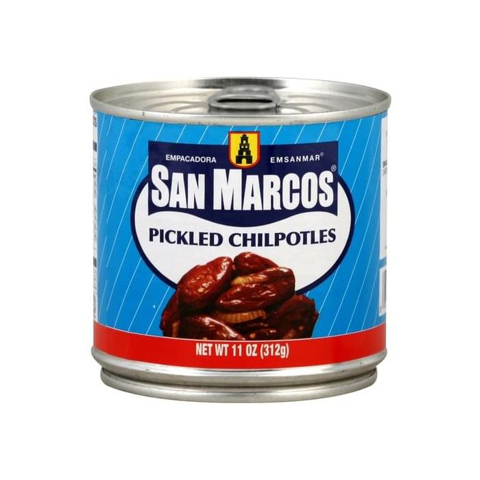 SAN MARCOS: Pickled Chipotles Peppers, 11 oz
