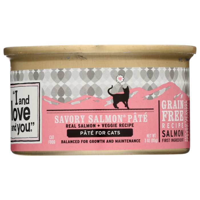 I&LOVE&YOU: Original Recipe Savory Salmon Pate Wet Canned Cat Food, 3 oz