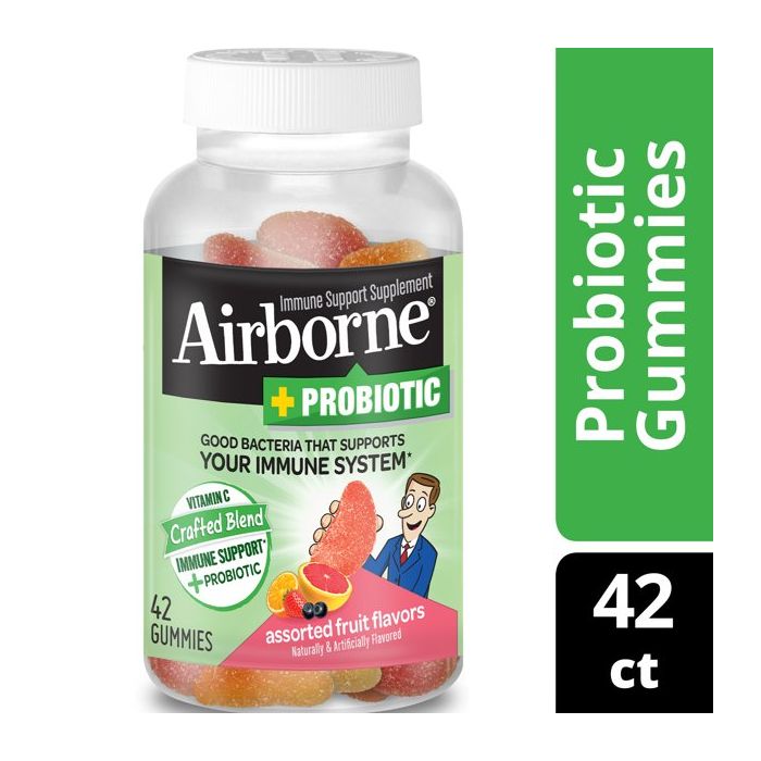 AIRBORNE: Plus Probiotic Gummies, 42 un