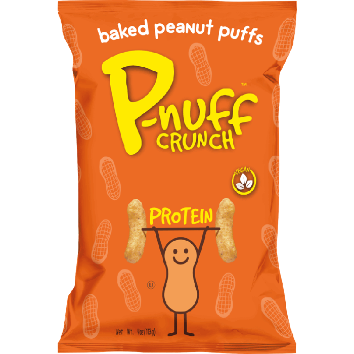 PNUFF: Baked Peanut Puffs Roasted Peanut Flavor, 4 oz