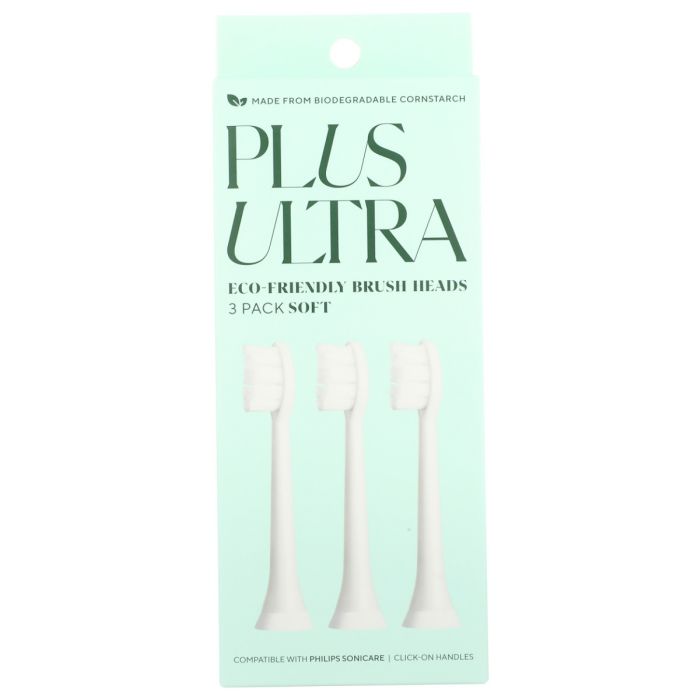 PLUS ULTRA: Electric Toothbrush Replacement Heads, 3 ea