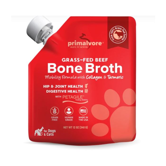PRIMALVORE: Grass Fed Beef Bone Broth, 12 oz