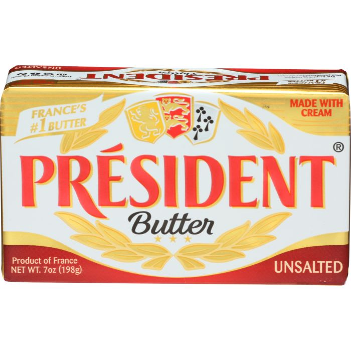 PRESIDENT: Unsalted Butter, 7 oz
