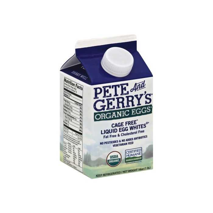 PETE AND GERRYS: Organic Liquid Egg Whites, 16 oz