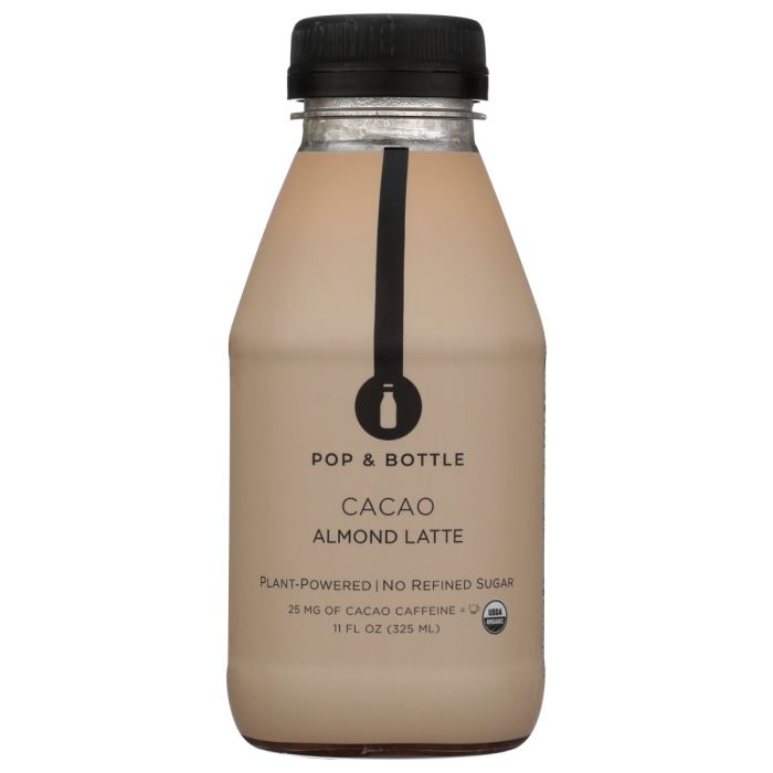 POP AND BOTTLE: Cacao Almond Latte, 11 oz