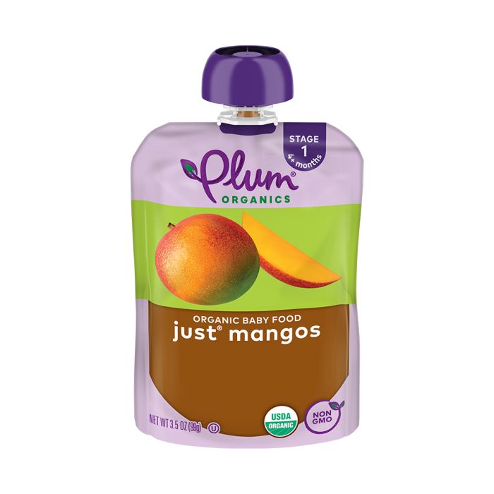 PLUM ORGANICS: Just Mango Organic Baby Food, 3.5 oz