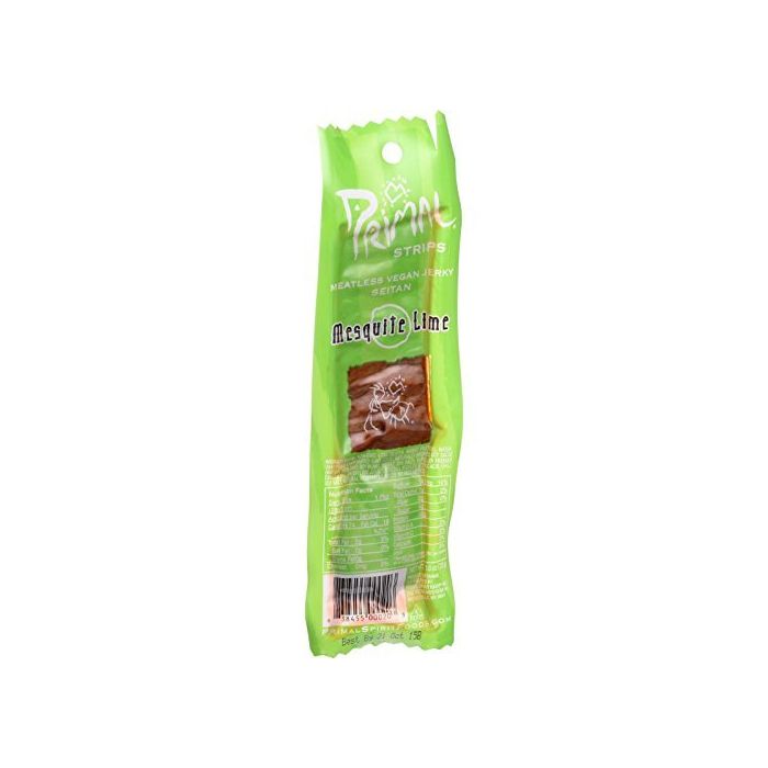 PRIMAL STRIPS: Mesquite Lime Vegan Jerky, 1 oz