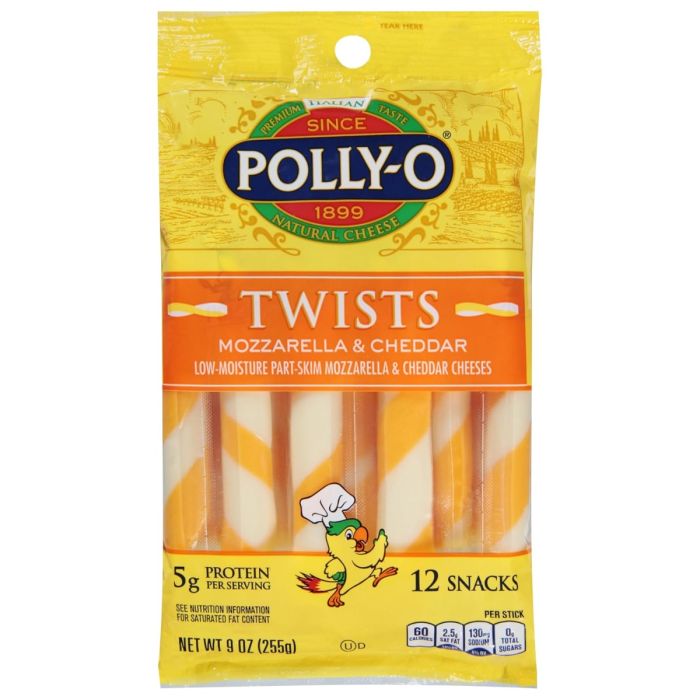 POLLY O: Twists String Cheese, 9 oz