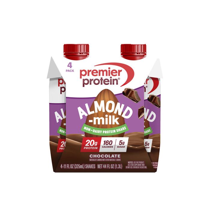 PREMIER PROTEIN: Chocolate Almondmilk 4 Count, 44 fo