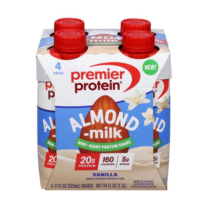 PREMIER PROTEIN: Vanilla Almondmilk 4 Count, 44 fo