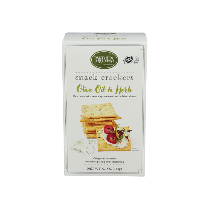 PARTNERS: Olive Oil and Herb Snack Crackers, 5 oz