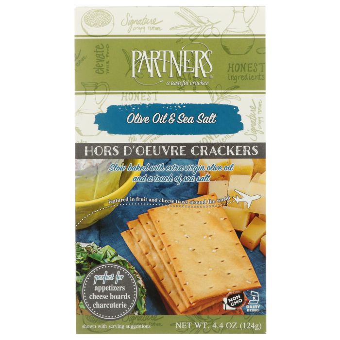 PARTNERS: Hors d Oeuvre Crackers Olive Oil and Sea Salt, 4.4 oz