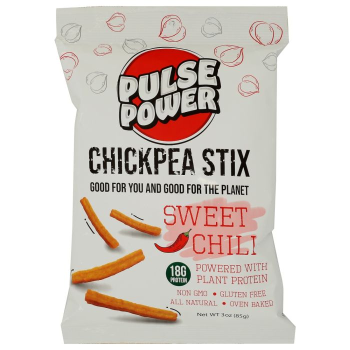 PULSE POWER: Sweet Chili Chickpea Stix, 3 oz