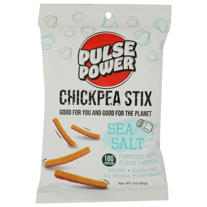 PULSE POWER: Sea Salt Chickpea Stix, 3 oz